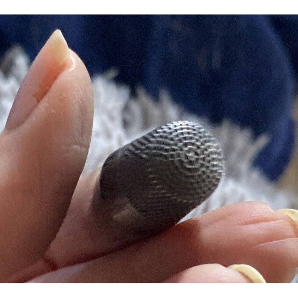 Sterling Silver Antique Simon Bros. Sewing Thimble Running Scrolls C 1890’s Old - Picture 7 of 10